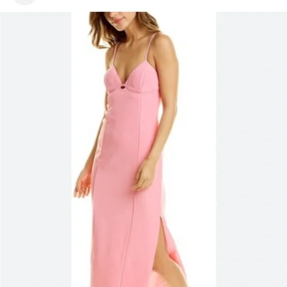 bardot tailored midi dress pink sorbet - Picture 3 of 5